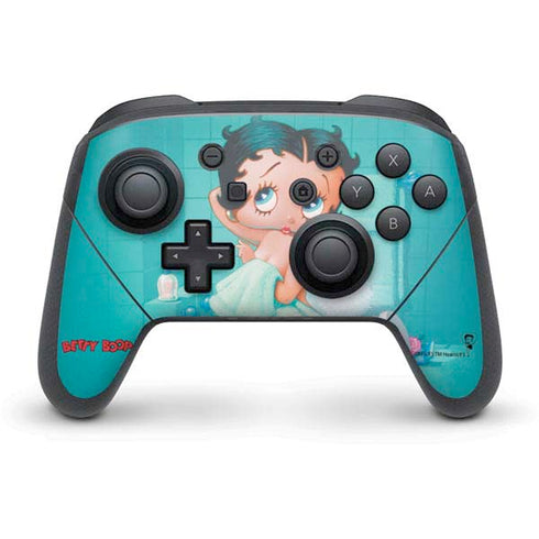Betty Boop Bathing Nintendo Switch Pro Controller Skin
