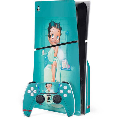 Betty Boop Bathing PS5 Slim Disk Bundle Skin