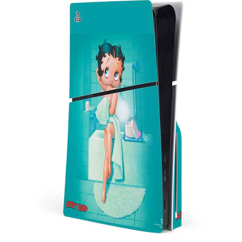 Betty Boop Bathing PS5 Slim Disk Console Skin