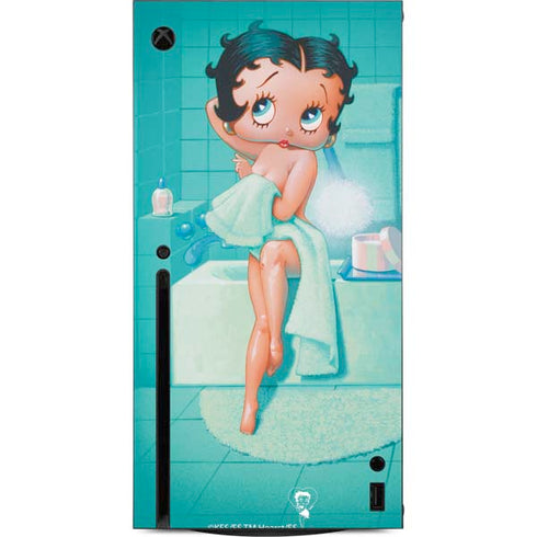 Betty Boop Bathing Xbox Series X Console Skin