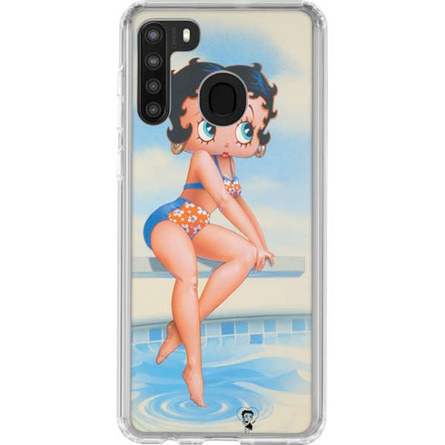 Betty Boop Bikini Galaxy A21 Clear Case