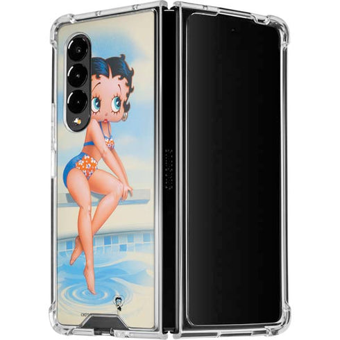 Betty Boop Bikini Galaxy Z Fold4 5G Clear Case