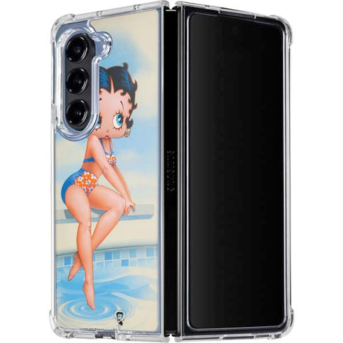Betty Boop Bikini Galaxy Z Fold5 5G Clear Case
