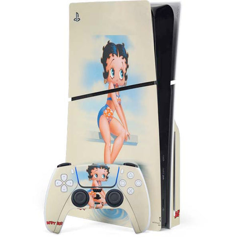 Betty Boop Bikini PS5 Slim Disk Bundle Skin
