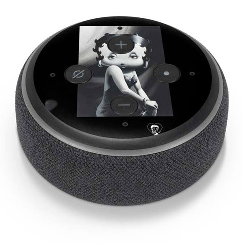 Betty Boop Black and White Amazon Echo Dot Skin