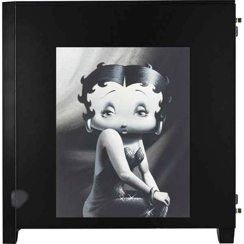 Betty Boop Black and White Corsair 4000D Tempered Glass Mid-Tower ATX Case Skin