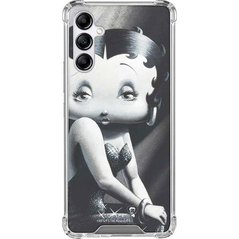 Betty Boop Black and White Galaxy A15 5G Clear Case
