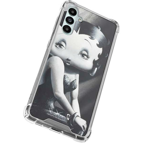 Betty Boop Black and White Galaxy A15 5G Clear Case