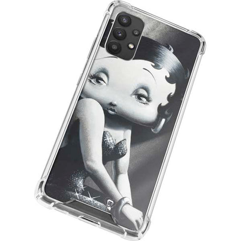 Betty Boop Black and White Galaxy A32 5G Clear Case