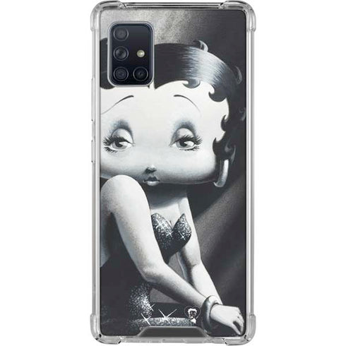 Betty Boop Black and White Galaxy A51 5G Clear Case