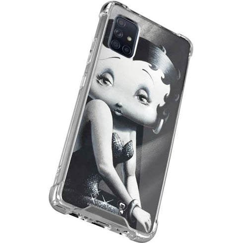 Betty Boop Black and White Galaxy A51 5G Clear Case