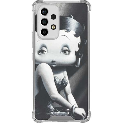 Betty Boop Black and White Galaxy A53 5G Clear Case