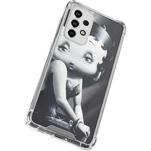 Betty Boop Black and White Galaxy A53 5G Clear Case