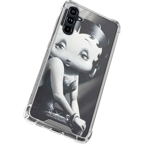 Betty Boop Black and White Galaxy A54 5G Clear Case