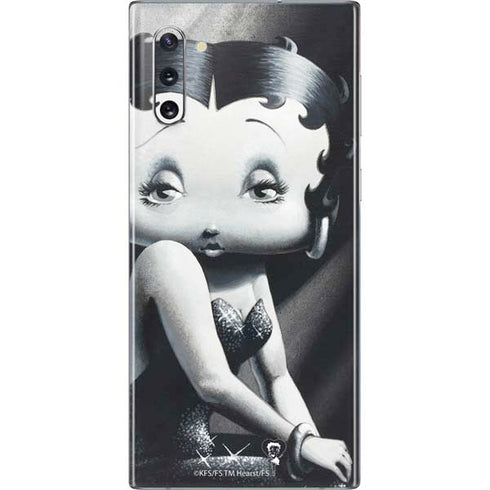 Betty Boop Black and White Galaxy Note 10 Skin