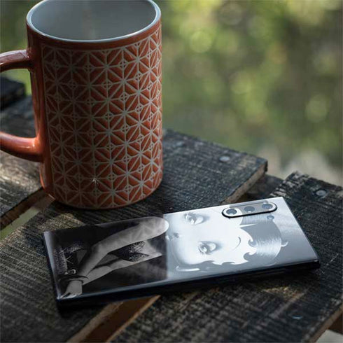 Betty Boop Black and White Galaxy Note 10 Skin