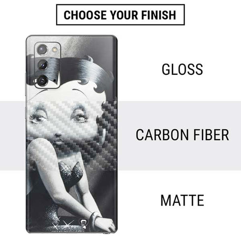Betty Boop Black and White Galaxy Note20 5G Skin