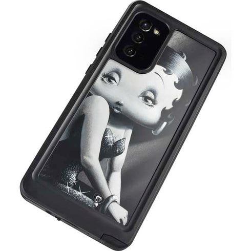 Betty Boop Black and White Galaxy Note20 5G Waterproof Case