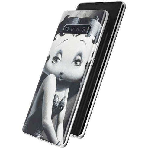 Betty Boop Black and White Galaxy S10 Plus Skin