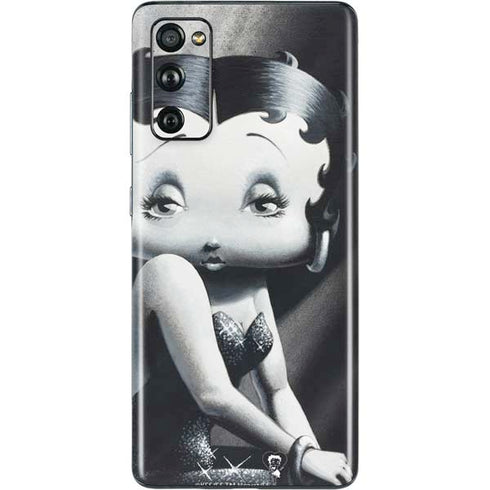 Betty Boop Black and White Galaxy S20 Fan Edition Skin