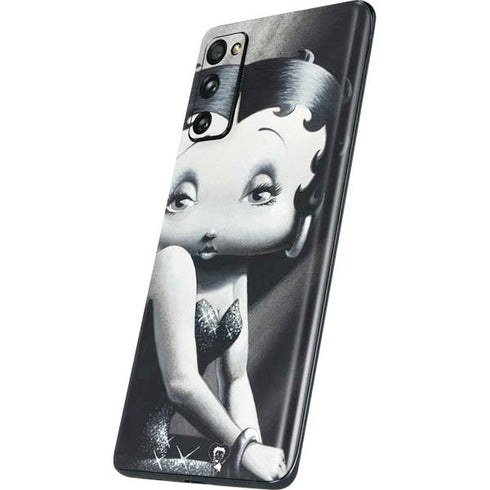 Betty Boop Black and White Galaxy S20 Fan Edition Skin