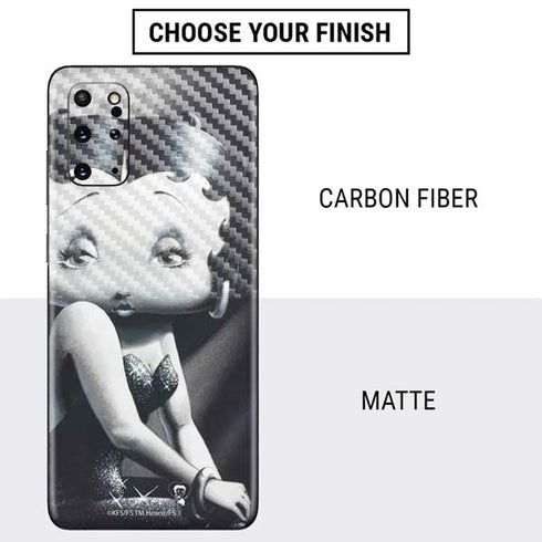 Betty Boop Black and White Galaxy S20 Plus Skin