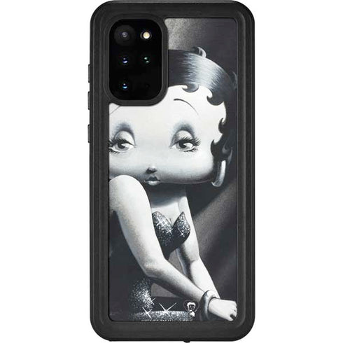Betty Boop Black and White Galaxy S20 Plus Waterproof Case