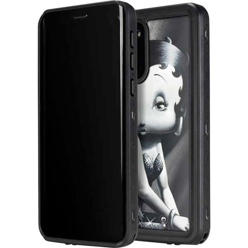Betty Boop Black and White Galaxy S20 Plus Waterproof Case