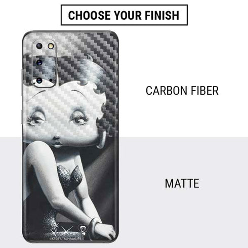 Betty Boop Black and White Galaxy S20 Skin