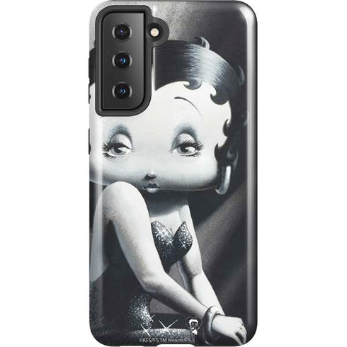 Betty Boop Black and White Galaxy S21 5G Pro Case