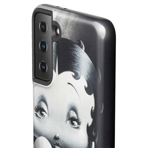 Betty Boop Black and White Galaxy S21 FE Pro Case
