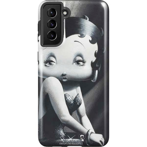 Betty Boop Black and White Galaxy S21 Plus 5G Pro Case