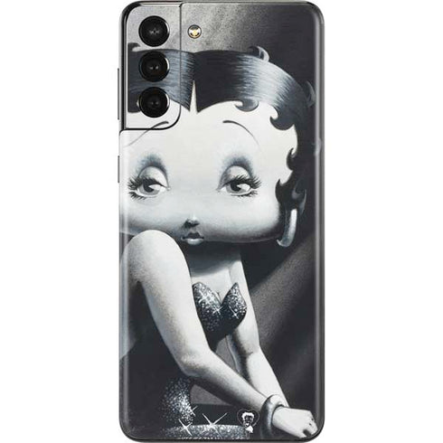 Betty Boop Black and White Galaxy S21 Plus 5G Skin