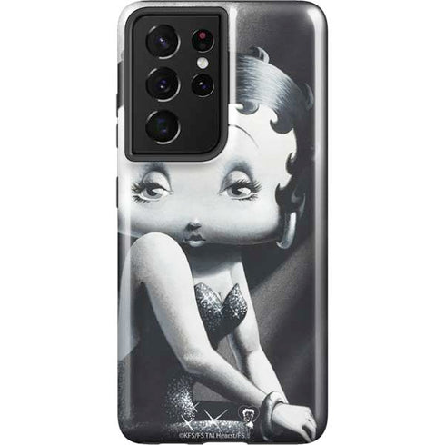 Betty Boop Black and White Galaxy S21 Ultra 5G Pro Case