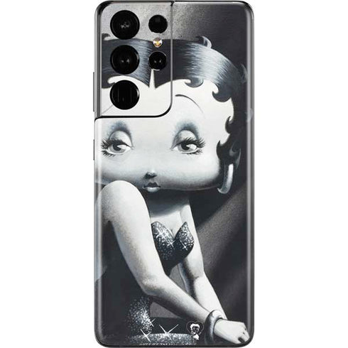 Betty Boop Black and White Galaxy S21 Ultra 5G Skin
