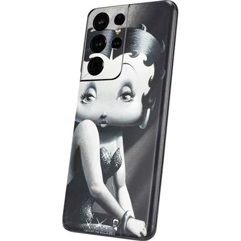 Betty Boop Black and White Galaxy S21 Ultra 5G Skin