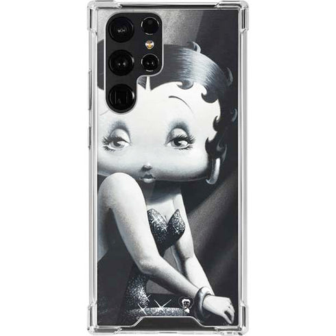 Betty Boop Black and White Galaxy S22 Ultra Clear Case