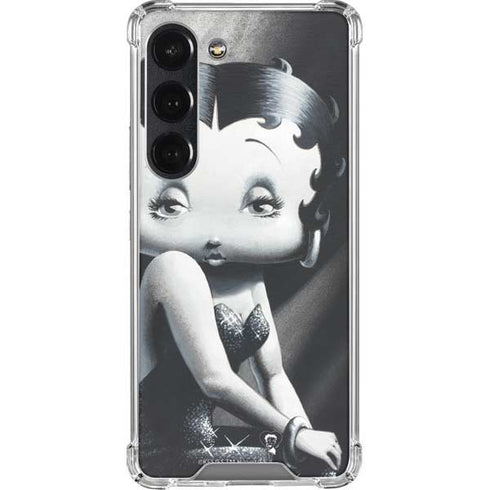 Betty Boop Black and White Galaxy S23 Clear Case