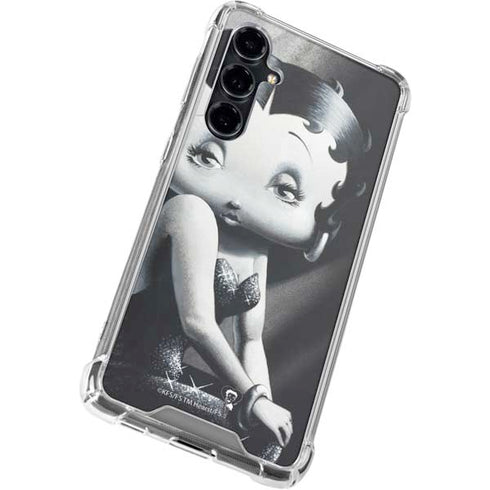 Betty Boop Black and White Galaxy S23 FE Clear Case