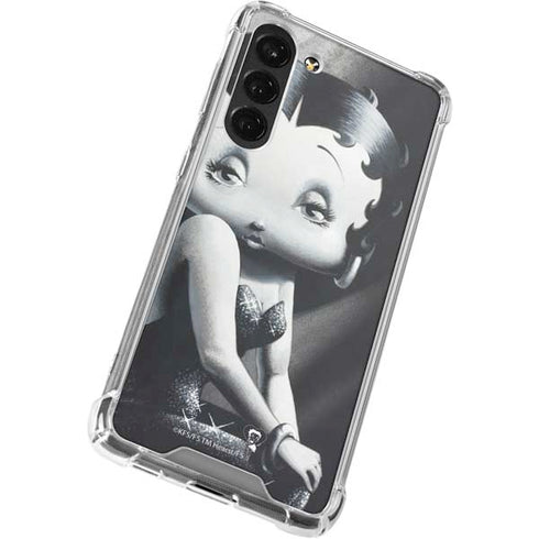 Betty Boop Black and White Galaxy S23 Plus Clear Case
