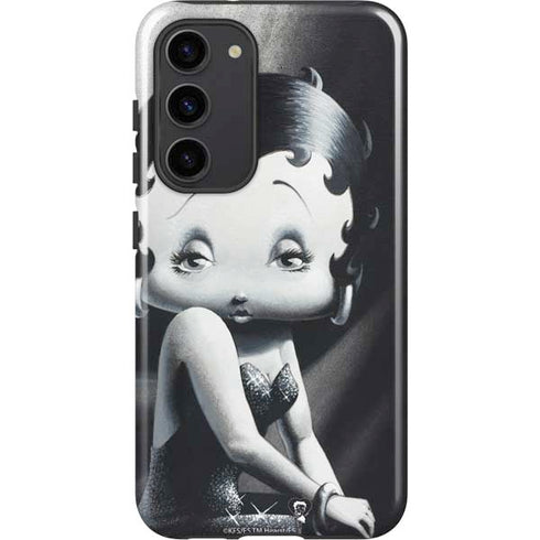 Betty Boop Black and White Galaxy S23 Plus Pro Case
