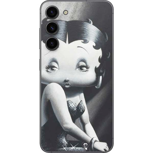 Betty Boop Black and White Galaxy S23 Plus Skin