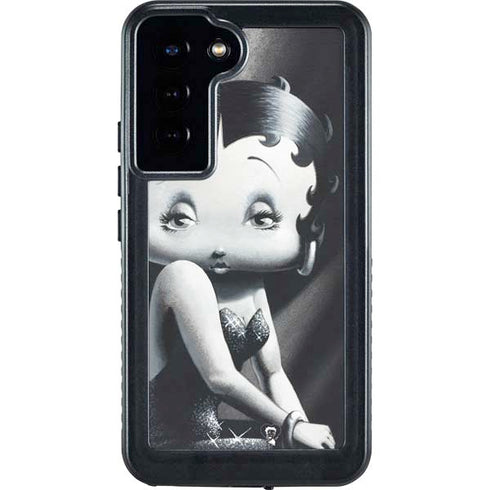 Betty Boop Black and White Galaxy S23 Plus Waterproof Case