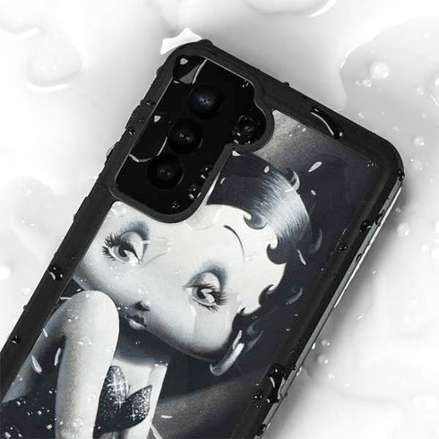 Betty Boop Black and White Galaxy S23 Plus Waterproof Case