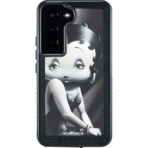 Betty Boop Black and White Galaxy S23 Waterproof Case