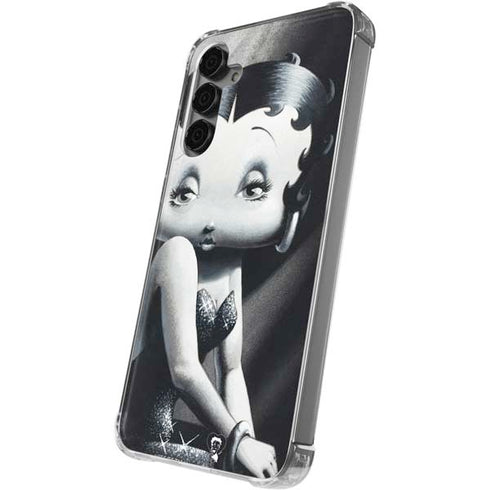 Betty Boop Black and White Galaxy S24 Plus Clear Case