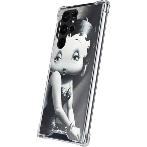 Betty Boop Black and White Galaxy S24 Ultra Clear Case