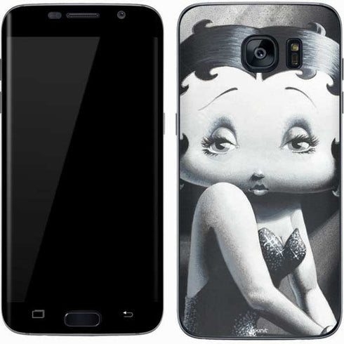 Betty Boop Black and White Galaxy S7 Skin