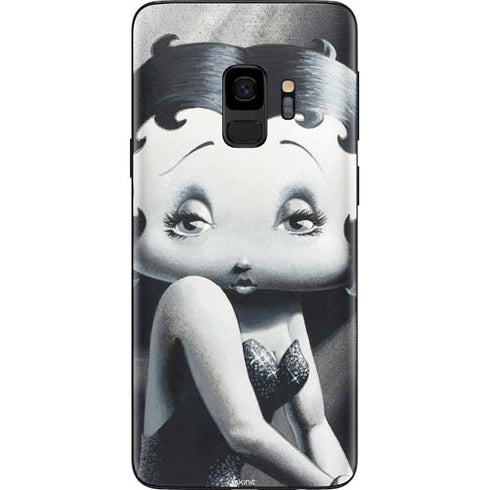 Betty Boop Black and White Galaxy S9 Skin