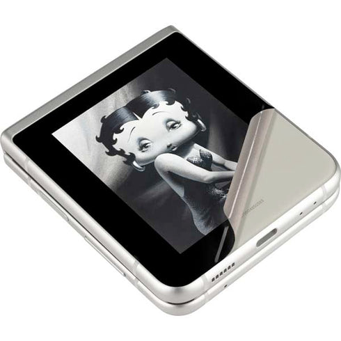 Betty Boop Black and White Galaxy Z Flip3 5G Skin
